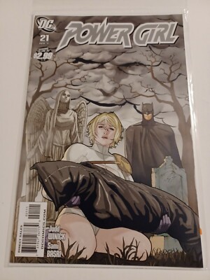 Power Girl #21 Comic Book - Great Batman Cover - Hard to Find! Pics!