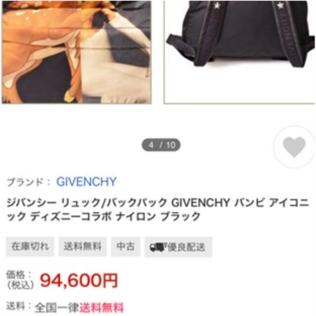 Givenchy Bambi Backpack Collaboration Limited Edition Gem