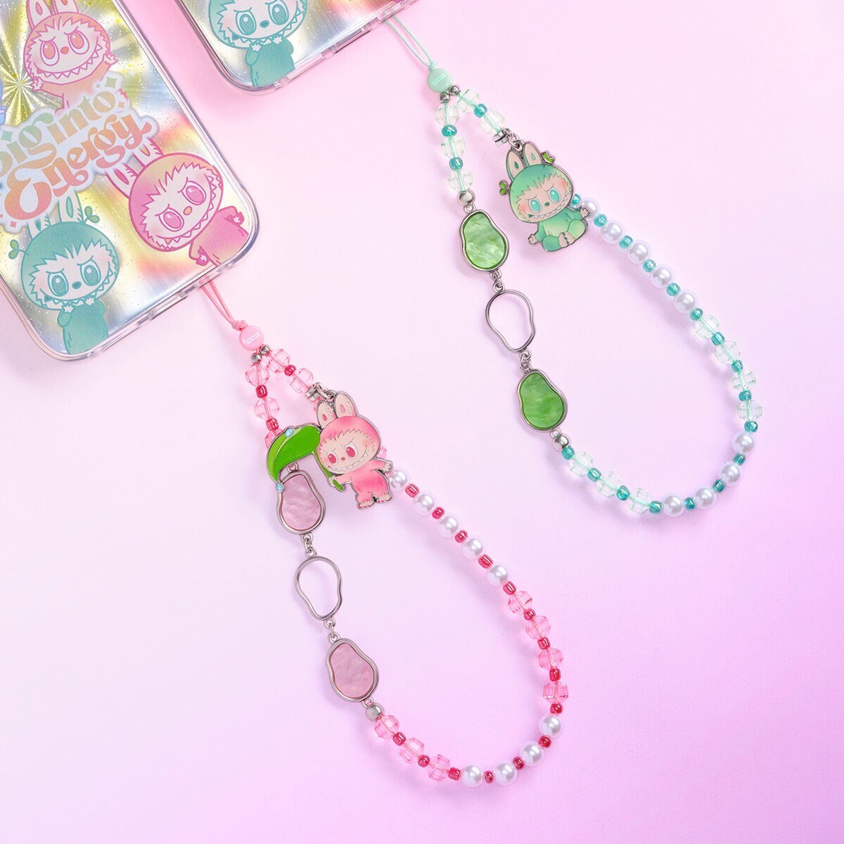 【ギフトにおすすめ】POPMART The Monsters Labubu Phone Charm POP MART Labubu The Monsters Big Into Energy Phone Charm