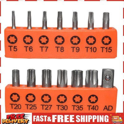 Security Torx Bit Set 1/4in Six Star Screwdriver for Automobile Truck for Repair