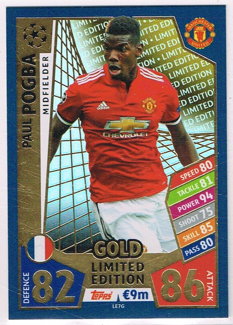 Topps Champions League 201718 ☆ MATCH ATTAX LIMITED EDITION ☆