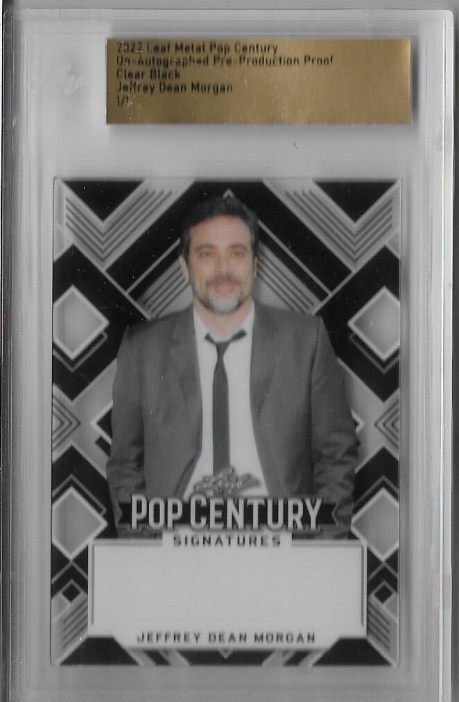 Jeffrey Dean Morgan 2022 Leaf Metal Pop Century SP #1/1 Proof