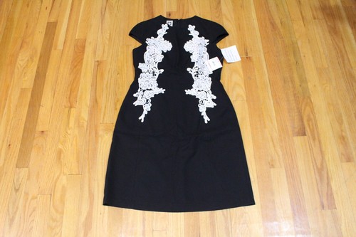 ANNE KLEIN CAMELLIA DRESS BLACK WITH 