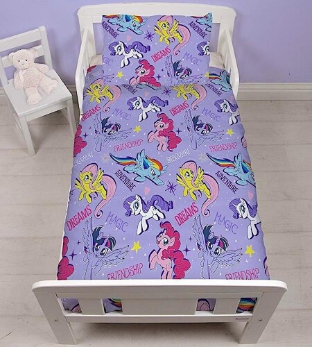 My Little Pony Adventure Reversible - Junior Toddler or Cot Duvet Cover Bed Set - Picture 1 of 12
