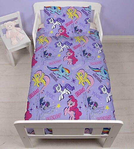 My Little Pony Adventure réversible - ensemble housse de lit pour tout-petit ou lit bébé  - Photo 1/12