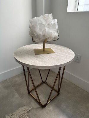 Steve Silver Coffee Table Set Faux Marble Top Wood Off-White