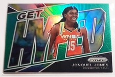 JONQUEL JONES 2022 Panini Prizm Green Silver 11 Get Hyped Holo Insert Sun WNBA