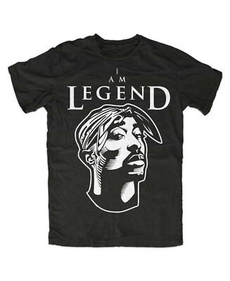 I am Legend T-Shirt Black 2Pac West Coast Hip Hop Swag Dope Asap RIP Rap