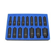 Kraft-Schlagschrauber-Nüsse Steckschlüssel Satz Kraftnüsse Nuss Set Kfz 1/2“ 16