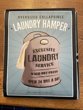 CVS Oversized Collapsible Laundry Hamper - 18.5" X 25.5" - Gray