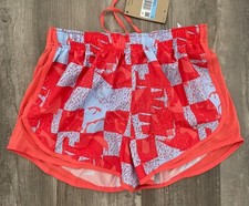 Nike Dri-FIT Tempo Women's Brief-Lined Graphic Running Shorts Sz M DQ6366-425