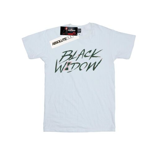 Marvel Girls Black Widow Movie Alt Logo Cotton T-Shirt (BI8831) - Picture 1 of 3