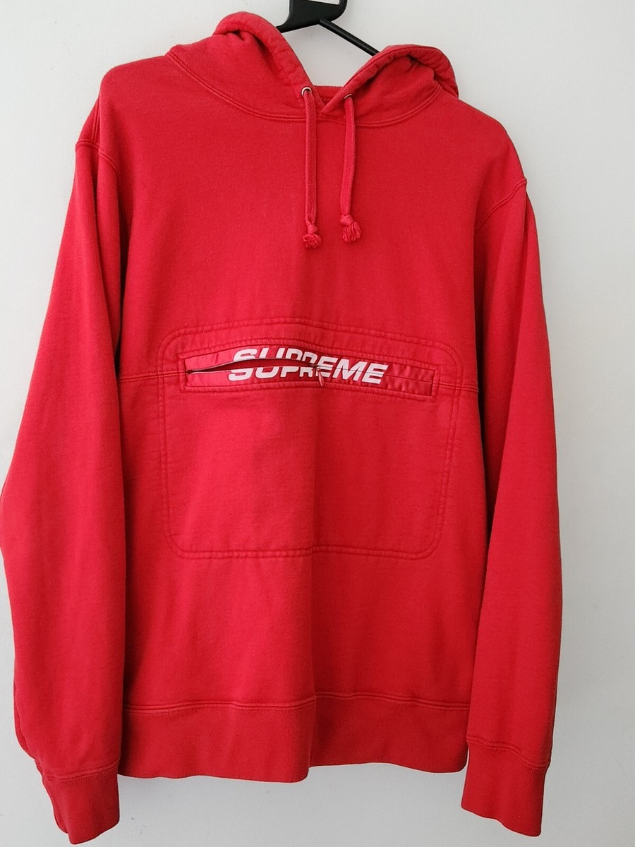 SS19 Supreme Zip Pouch hooded sweatshirt size M medium hoodie  