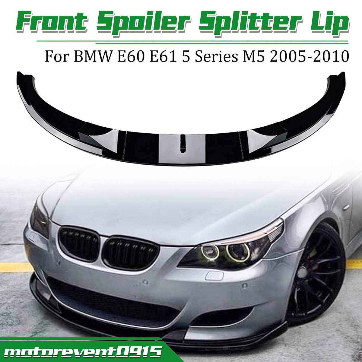 Car Front Bumper Spoiler Lip For BMW 5 Series E60 E61 M5 2004-2010