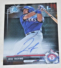 2017 Bowman Chrome Rookie Auto #CPA-JT Jose Trevino  Yankees All-Star Rookie Sig