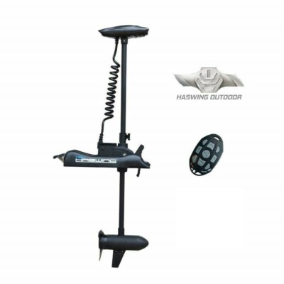  Haswing Black Cayman B 24V 80LB  60'' Shaft TROLLING MOTOR Fishing +Remote 