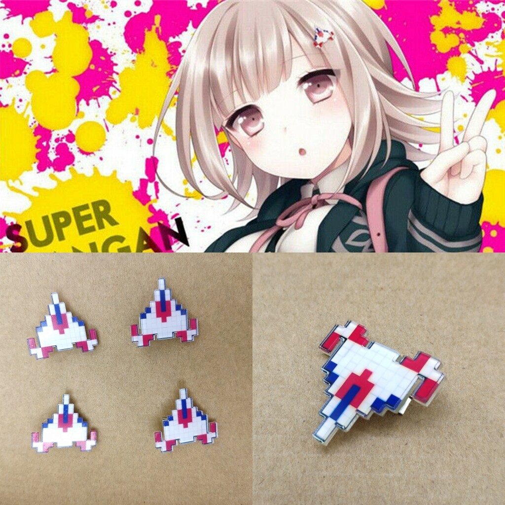 4PC Danganronpa2 Chiaki Nanami Hairpin Plane HairClip Cosplay Prop