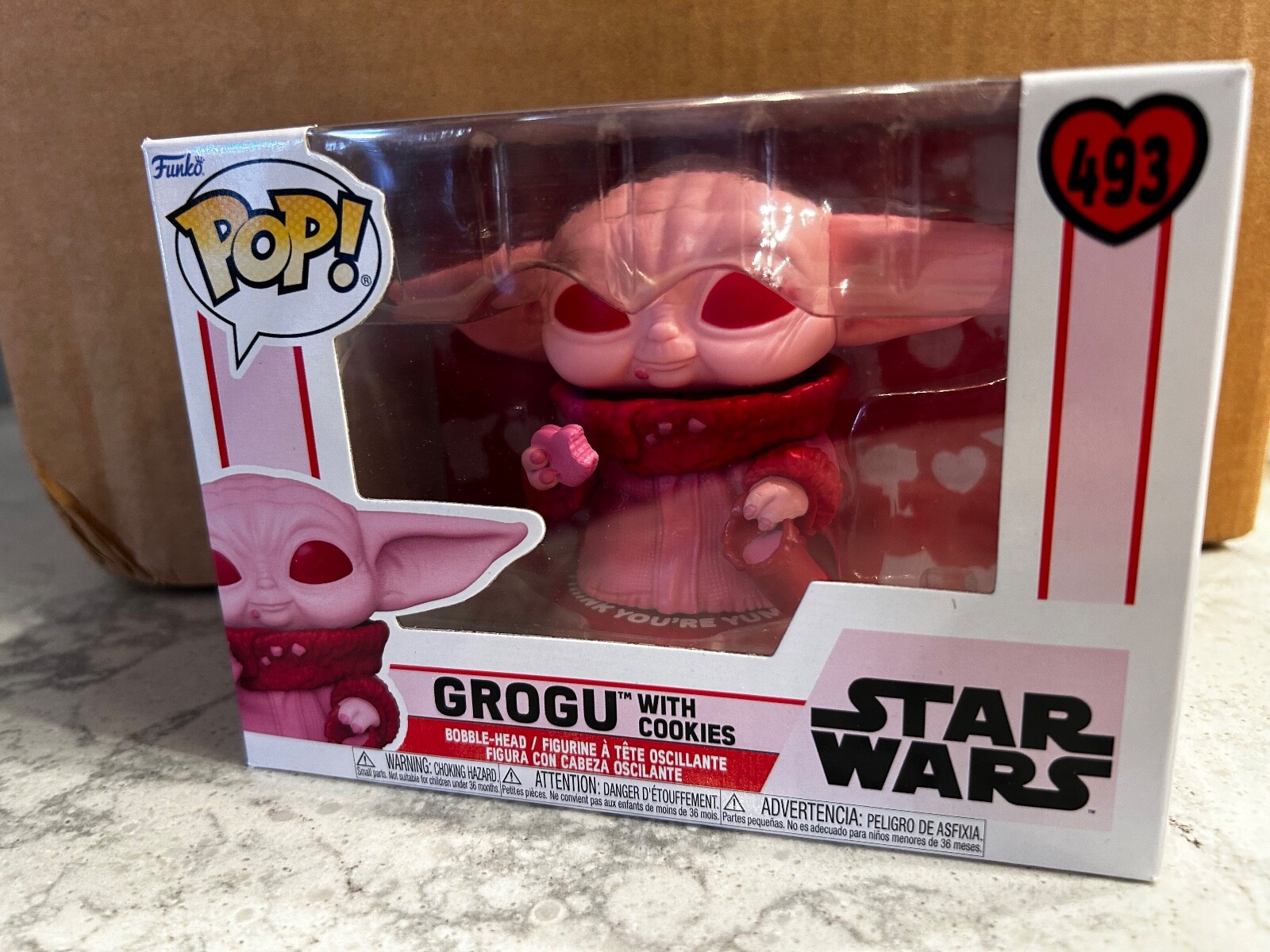 Funko Pop! Star Wars: Grogu With Cookies #493 Valentine'S Day Action Figure