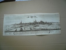 Wismar, anno 1720, Panoramaansicht, Bodenehr G., ORIGINAL  Blattma&szlig;: 19 x 50 cm