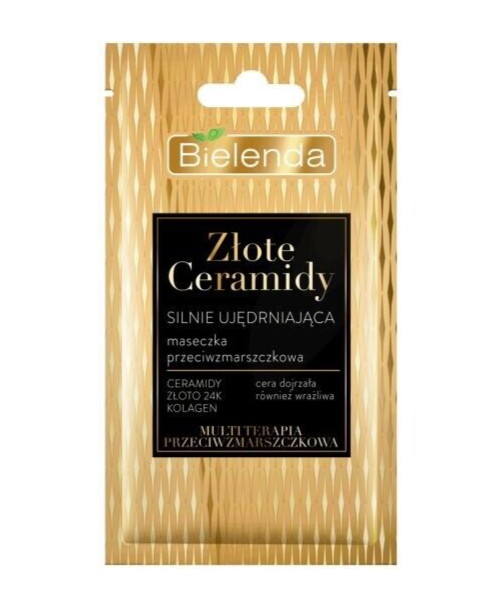 Bielenda Golden Ceramides Firming Anti-Ageing Mask 8ml Mature Skin 24K Gold - Image 2