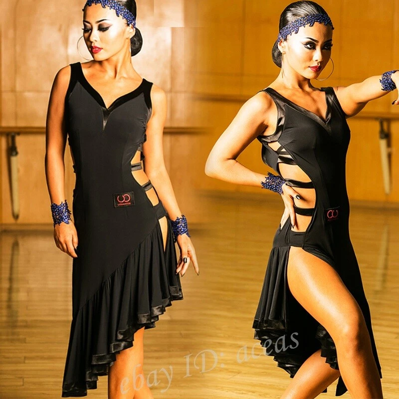 Women Latin Dance Dress Rumba Samba Cha Cha Paso Double
