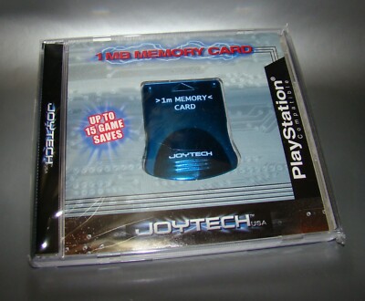 PlayStation Memory Card 1Mb Psone (JoyTech) psx 1 Metallic Blue
