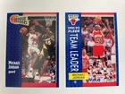 91 / 92 Fleer Basketball  2 card Lot Michael Jordan League / Team Leader 220 375
