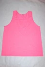 Mens Shirt TANK TOP Solid Color LIGHT HOT PINK Size L 42-44