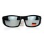 Xloop Sunglasses For Men - Rectangular Wrap Around Sporty Style, Matte Black, UV 400 Protection - View #5