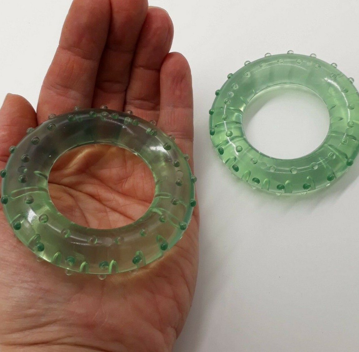 Handmuskeltrainer 2 Stück Handtrainer Noppenring Flexring Fingertrainer