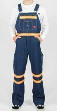 Dickies Men's Enhanced Visibility Bib Overalls SIZE 42 X 36 New VB501NB