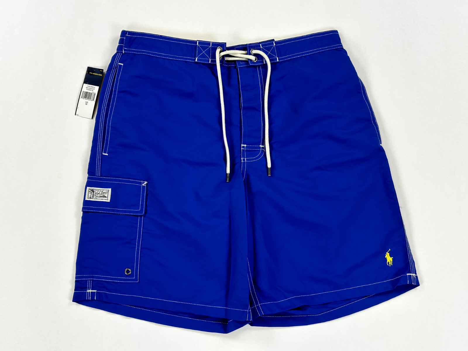 Купальник Polo Ralph Lauren с коротким рукавом-карго - Синий (желтый) - Размер: Средний