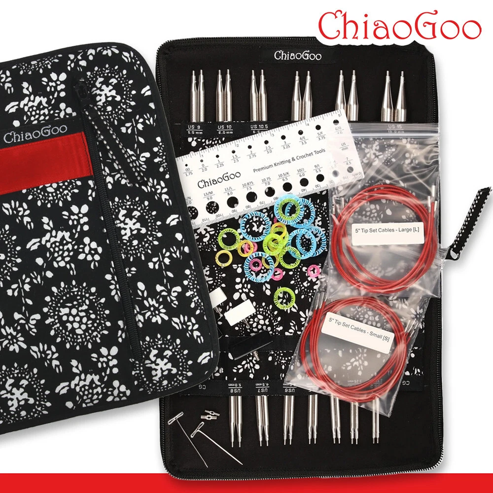 ChiaoGoo TWIST Lace - Punta Intercambiabile Per Ferri Da Maglia, 8cm, Diametro 4.00mm, Acciaio Inox, Ipoallergenica, Finitura A Specchio - 1 Pezzo