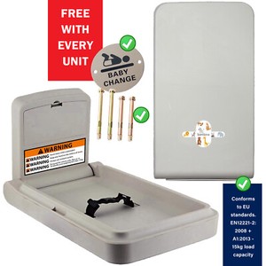 wall hung changing table