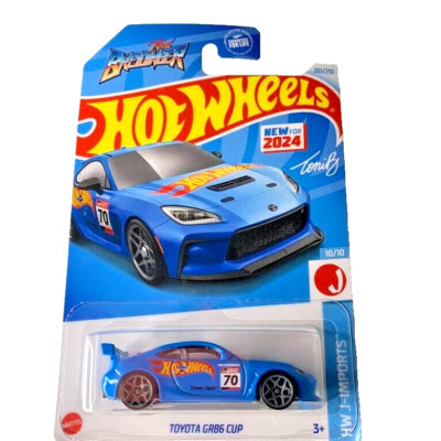 HOT WHEELS 2024 TOYOTA GR86 CUP RACE TEAM BLUE 203/250 HRY77 HW J-IMPORTS SEALED