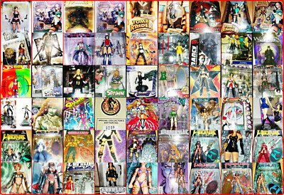 OVP FRAUEN FIGUREN, TOP COW, TOMB , WITCHBLADE , MARVEL, SPAWN, WOW ,DEVIL+COMIC