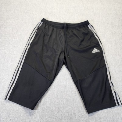 Adidas Cropped Soccer Pants Men Large Climate Cool Elastic Waist with  Drawstring | eBay