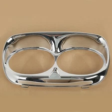 Dual Headlamp Headlight Trim Cover Bezel Fit For Harley Road Glide 1998-2013