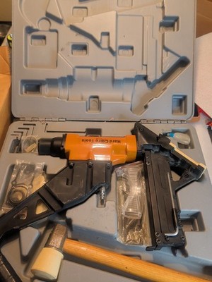 Hard Core Tools Flooring Nailer With Hammar Extra Parts And Case Used