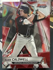 2025 Bowman’s Best Slade Caldwell Red Lava Refractor /5 (Diamondbacks Prospect)