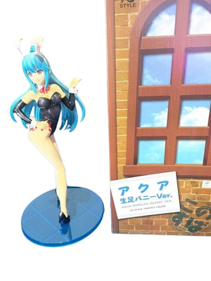 KonoSuba 2 Aqua Bunny Girl Nare Leg Ver. Figur FREEing B-STYLE