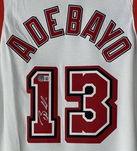 Bam Adebayo Signed Miami Heat Nike NBA Autographed Authentic Classic Jersey BAS