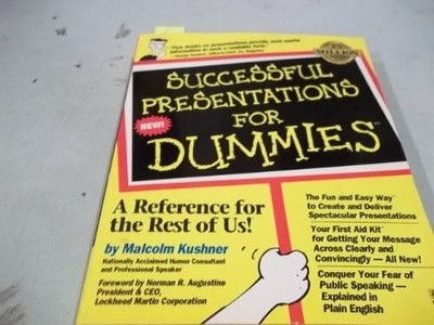 Successful Presentations For Dummies Buch Hungry Minds Inc,U.S.