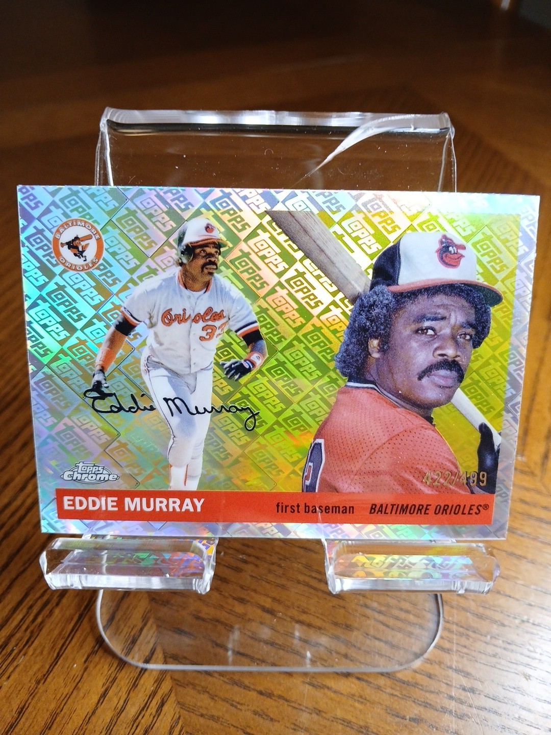 2025 Topps Chrome Platinum Eddie Murray Orioles # /499 Topps Logo Refractor