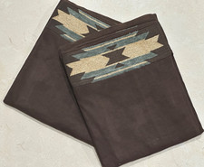 New Croscill Home European 26" 26" Pillow Sham 2 Piece Set Rust Brown