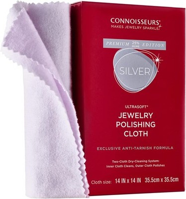 CONNOISSEURS Premium Edition Extra Large Polishing Cloth for Silver Jewelry... 