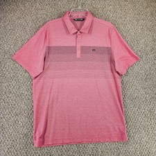 Travis Mathew Shirt Mens XL Short Sleeve Polo Red