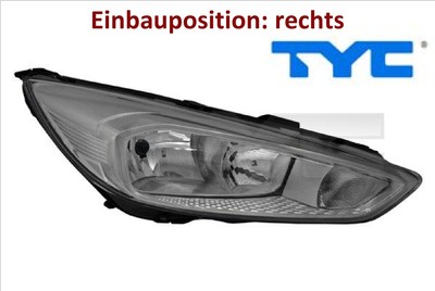 TYC 20-15005-05-2 Hauptscheinwerfer rechts Scheinwerfer Frontscheinwerfer 