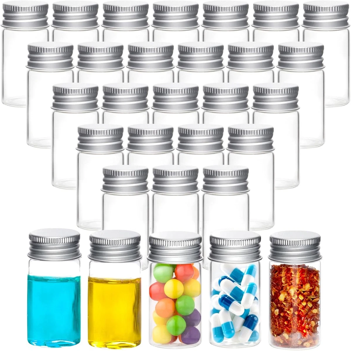 PATIKIL 10mL Plastik Teströhren 12Pack Kunststoff Reagenzgläser mit Schraubverschluss PATIKIL 10mL Plastik Teströhren 12Pack Kunststoff Reagenzgläser mit Schraubverschluss