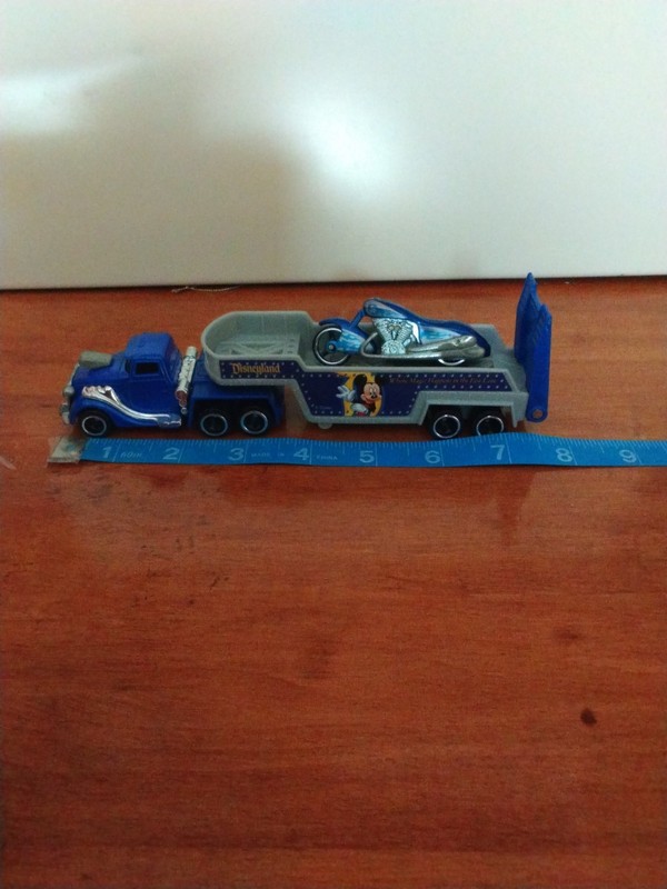 Hot Wheels Mickey Mouse Big Rig 1999 And Motorcycle 1996, Pre-owned